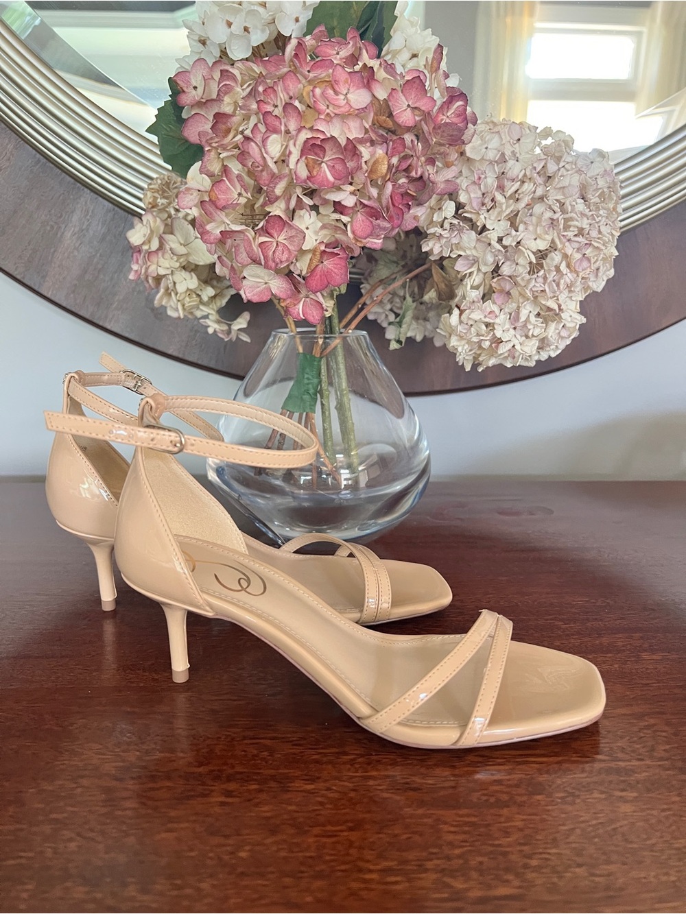 Sam Edelman Nude  Kitten Heel Sandals
